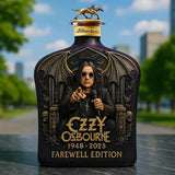 Ozzy Osbourne Domborítással készült Whisky Üveg, Limitált Kiadás - 5