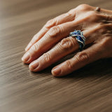 Vintage arany gyűrű óceáni hullámmal