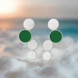 Oceane | Arany fülbevalók türkiz akcentussal