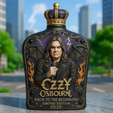 Ozzy Osbourne Domborítással készült Whisky Üveg, Limitált Kiadás - 5