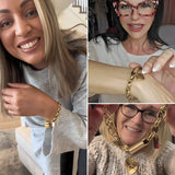 Chunky Szív Karkötő | Arany